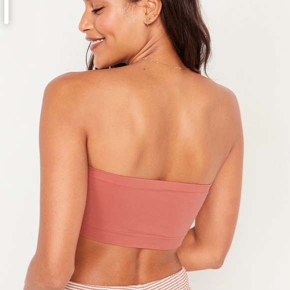 NWT OLD NAVY Seamless Bandeau Bralette Top Color: Spice Girl SIZE XLARGE - Picture 2 of 8